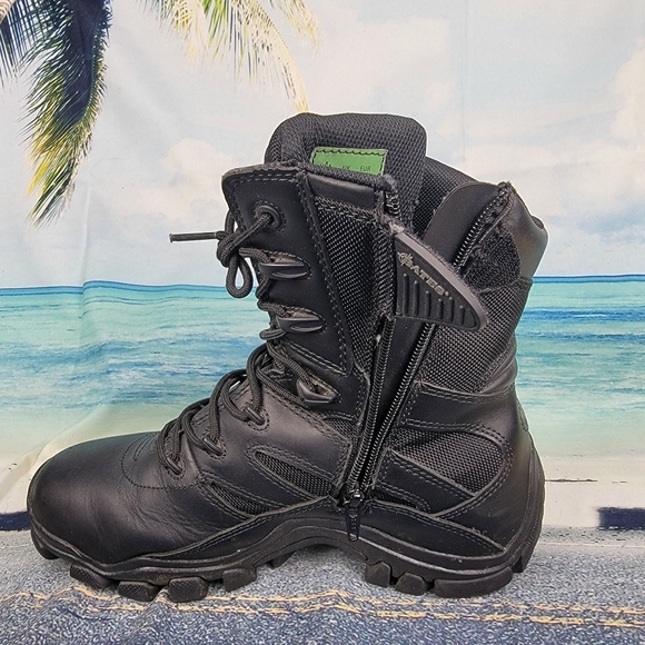 Bates Black Leather Tactical Boots *Marked Men's 10 US, 42 EU. They're US size 9 - Picture 3 of 8